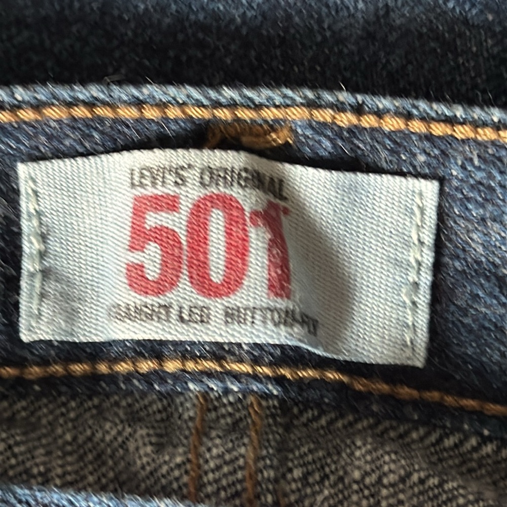 Levi's 501’s classic Straight Jeans Stonewashed 36/32 - Picture 6 of 6